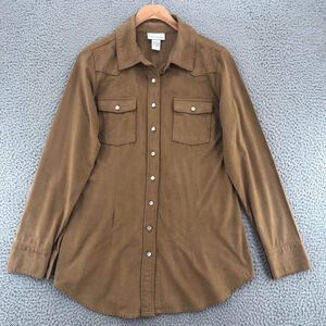 Soft surroundings large suede top